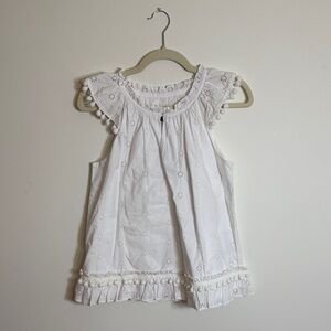 J.Crew White Blouse with Eyelet Details